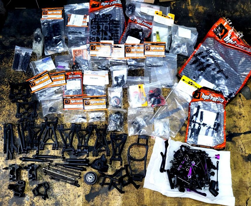 4 x modele RC HPI Savage X + elektryczne + akcesoria+ baterie, częsci!