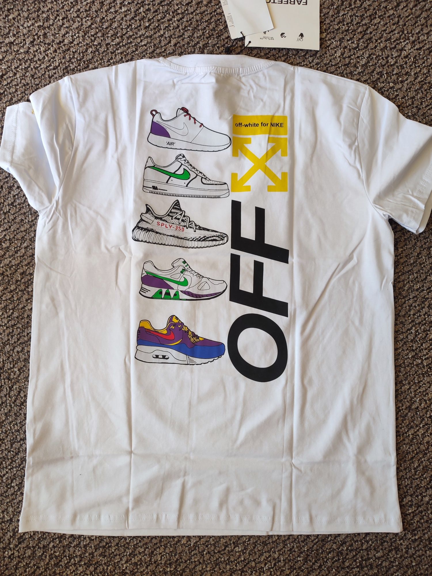 Off White dla Nike t-shirt męski rozmiar XXL