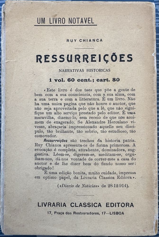 Fernando Pessoa - Inquerito Literario de Boavida Portugal - 1915
