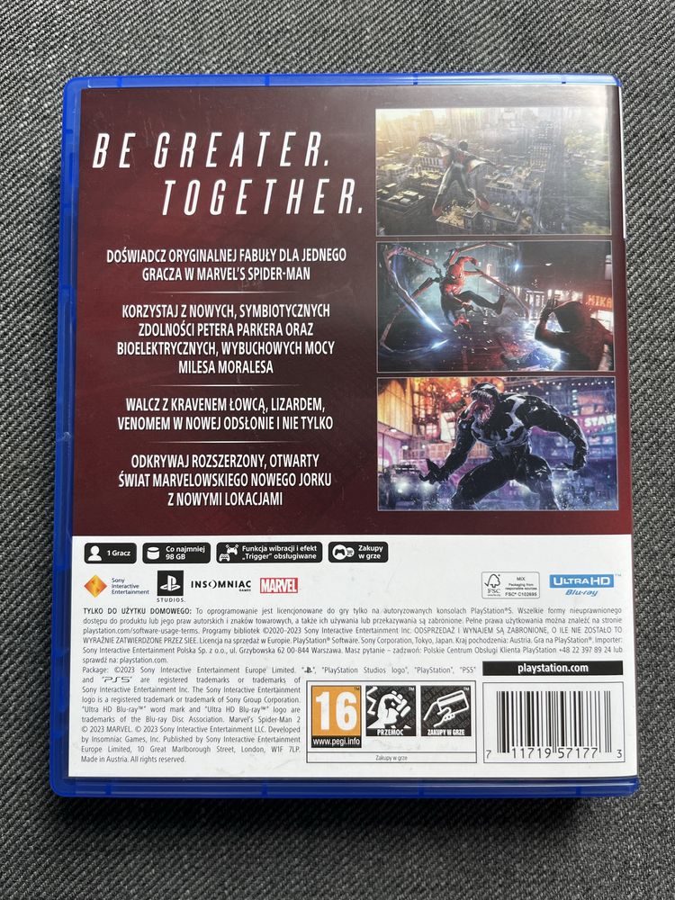 Marvel spiderman 2 PS5