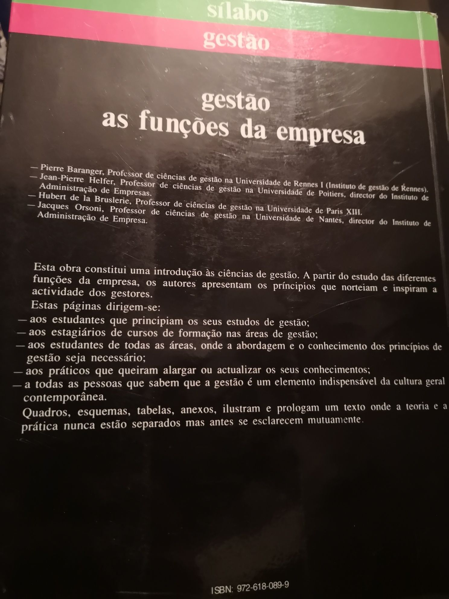 Ed. Sílabo - GESTÃO, P. Baranger