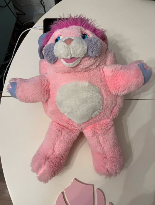 Popples Party Pink plush 1986 Mattel vintage retro 80s nostalgia