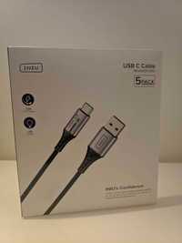 Cabos USB C PACK 5 Unidades