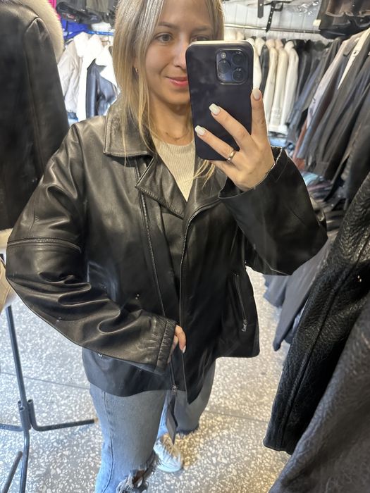 Кожана курточка великі розміри , Косуха, кожаний плащ