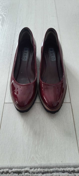 Buty Ryłko, bordo, skóra, rozm 36