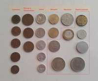 Монеты: Германия, Босния и Герцеговина, Чехия, Венгрия, Франция.