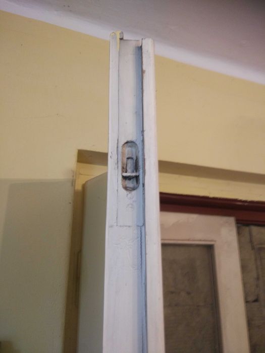 Drzwi drewniane balkonowe podwójne