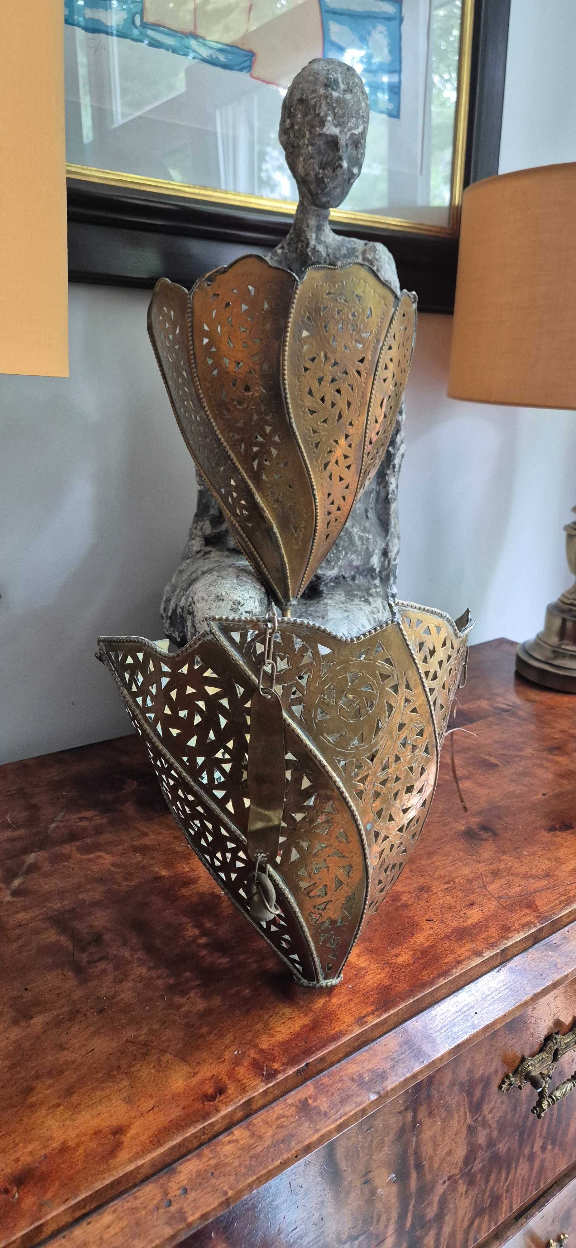 Dwa orientalne lampiony latarnie  Maroko orient glamour design