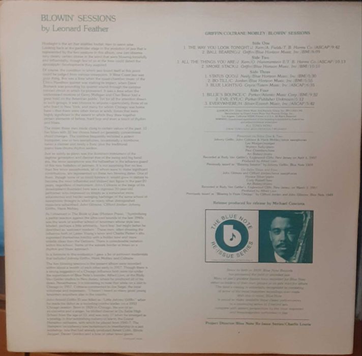 Johnny Griffin, John Coltrane, Hank Mobley – Blowin' Sessions.