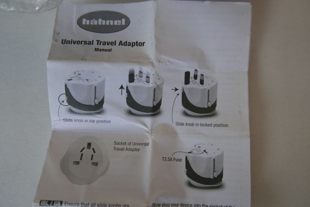 adaptador viagem universal de corrente - HAHNEL