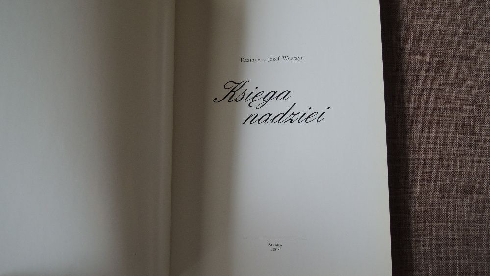 Książka "Księga nadziei" Kazimierz Józef Węgrzyn