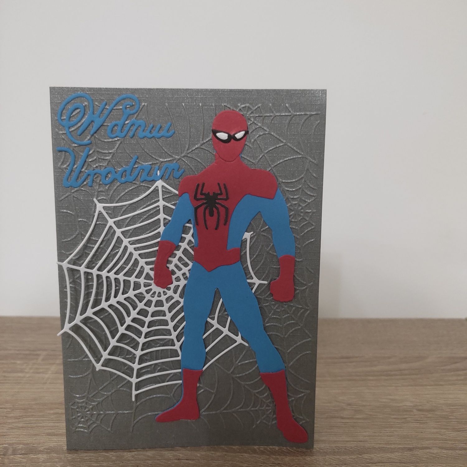 Spider-Man kartka urodzinowa ręcznie robiona