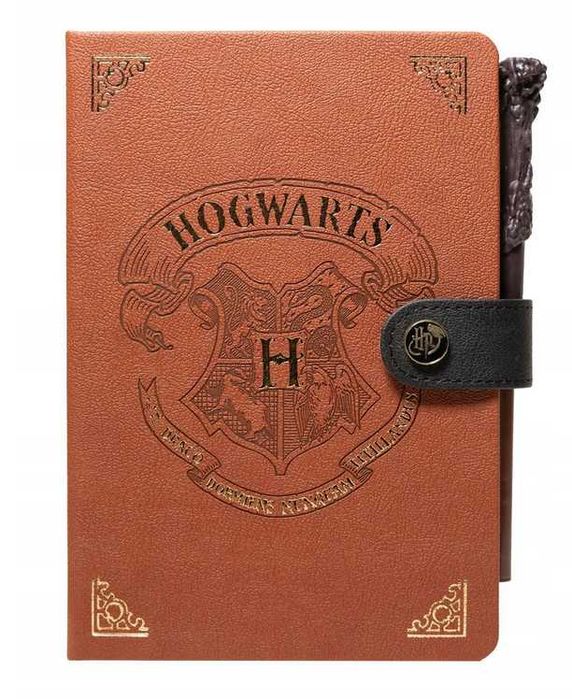 Notes notatnik zeszyt Harry Potter z różdżką klips