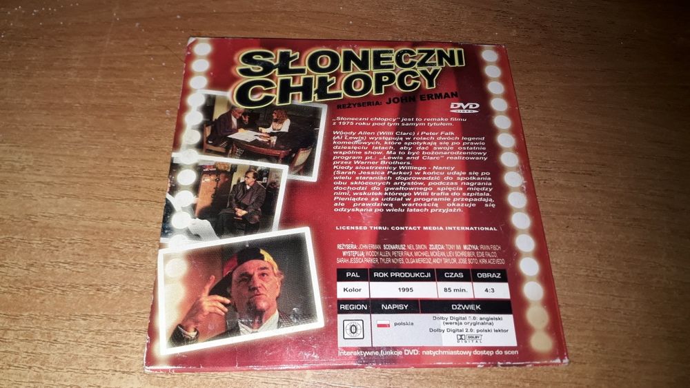 Słoneczni chłopcy Dvd