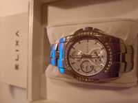 Zegarek damski srebrny Apart Elixa Enjoy z kryształkami na bransolecie
