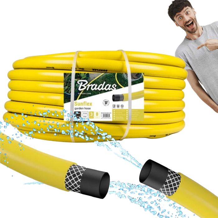 UV Zbrojony Wąż Ogrodowy BRADAS Sunflex 3/4” 50m 3-warstwowy