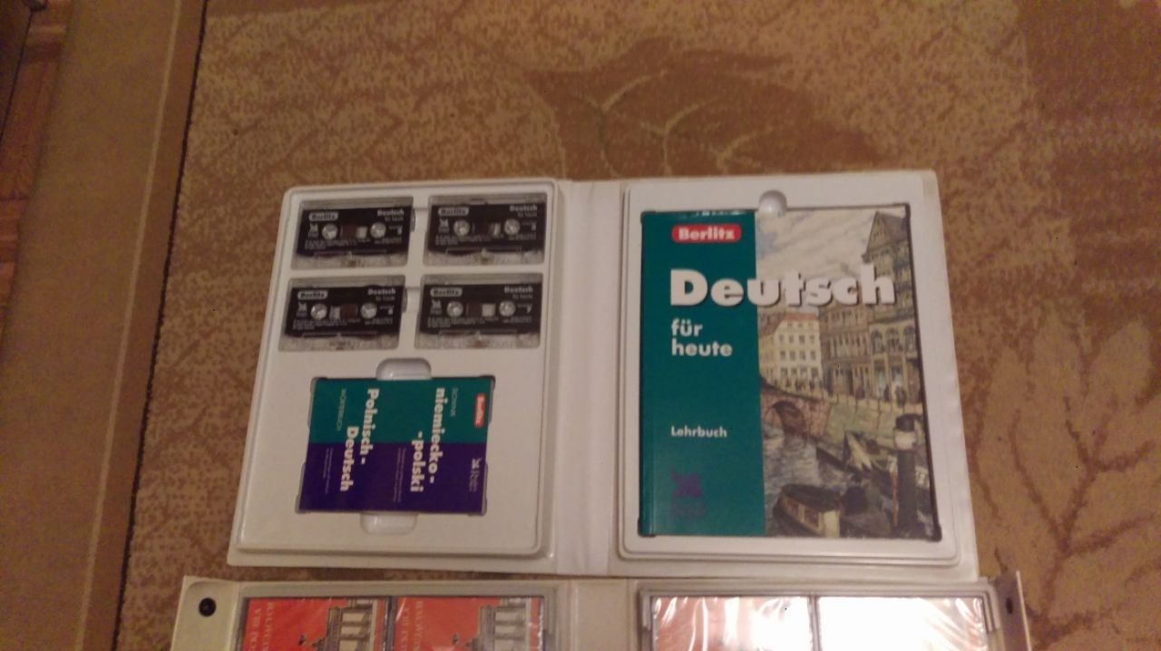Książki kasety do nauki niemieckiego