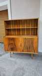 Półka Grabiński Highboard Komoda Kredens Witryna PRL Fornir Orzech