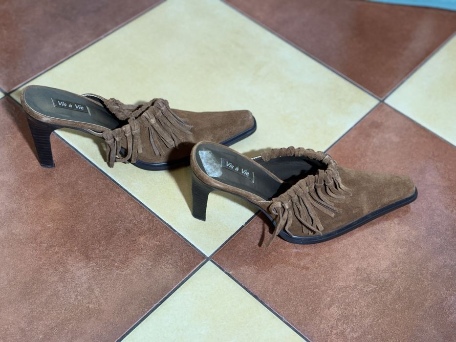 Oryginalne rude klapki boho z USA 3 razy ubrane