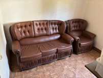 Sofas Antigos (conjunto sofa cama de 2 lugares + Sofa 1 lugar)