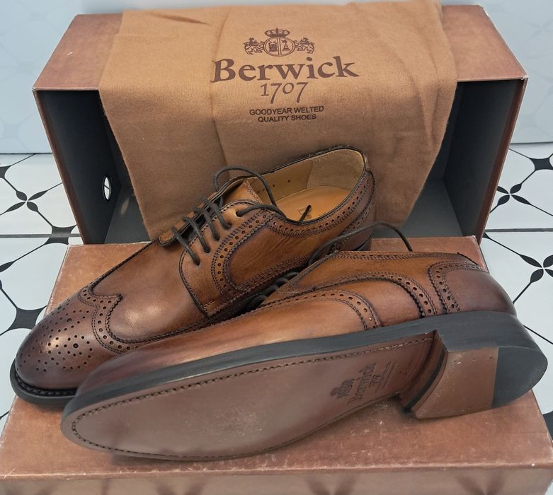 Barwick Brogsy derby brązowe cieniowane 26,5cm