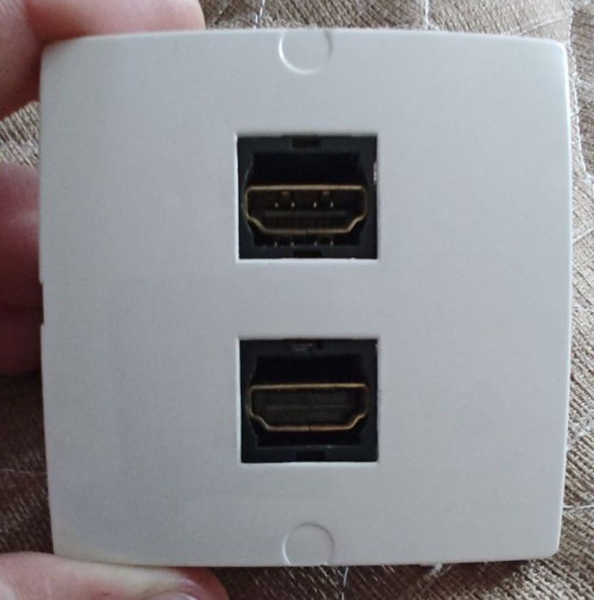 Розетки HDMI двойные HDMI разъем вход двойной SIMON PL-1329