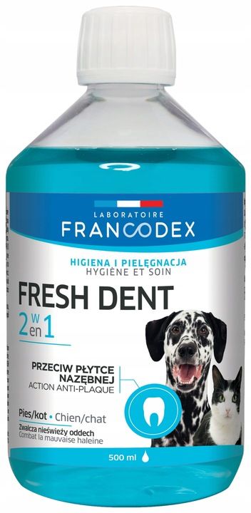 Francodex Fresh Dent Płyn Na Oddech Psa Kota 500ml
