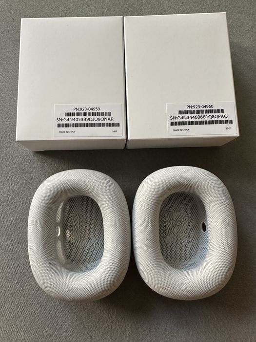 Oryginalne Poduszki Apple AirPods Max - Silver / Gąbki / Nauszniki