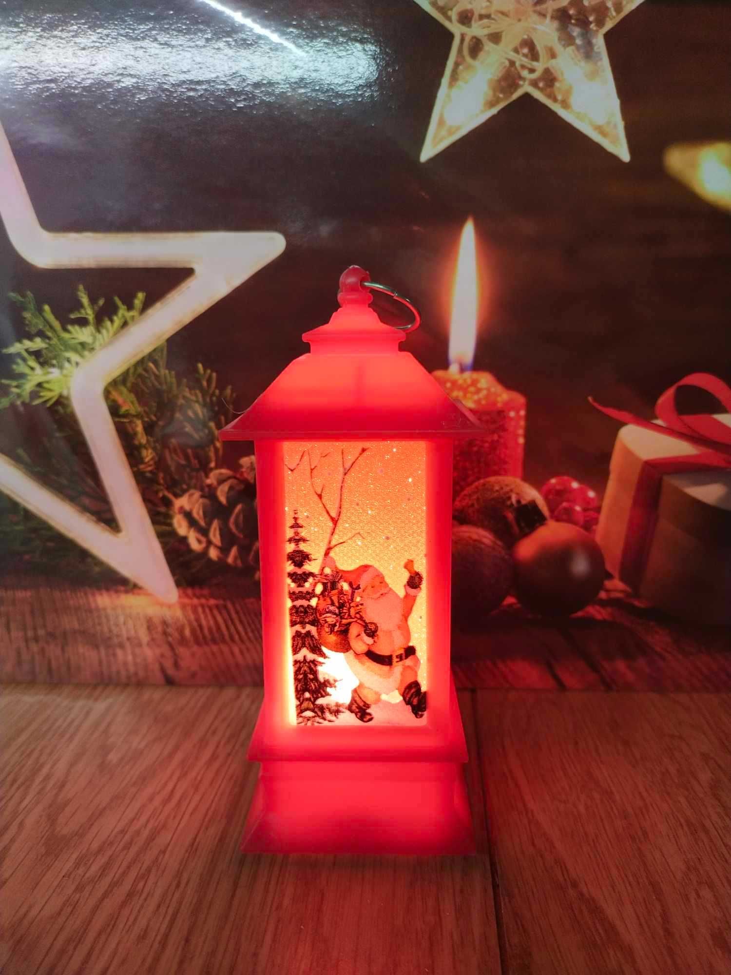 Latarenka świąteczna LED RED Wyjątkowa świąteczna latarenka