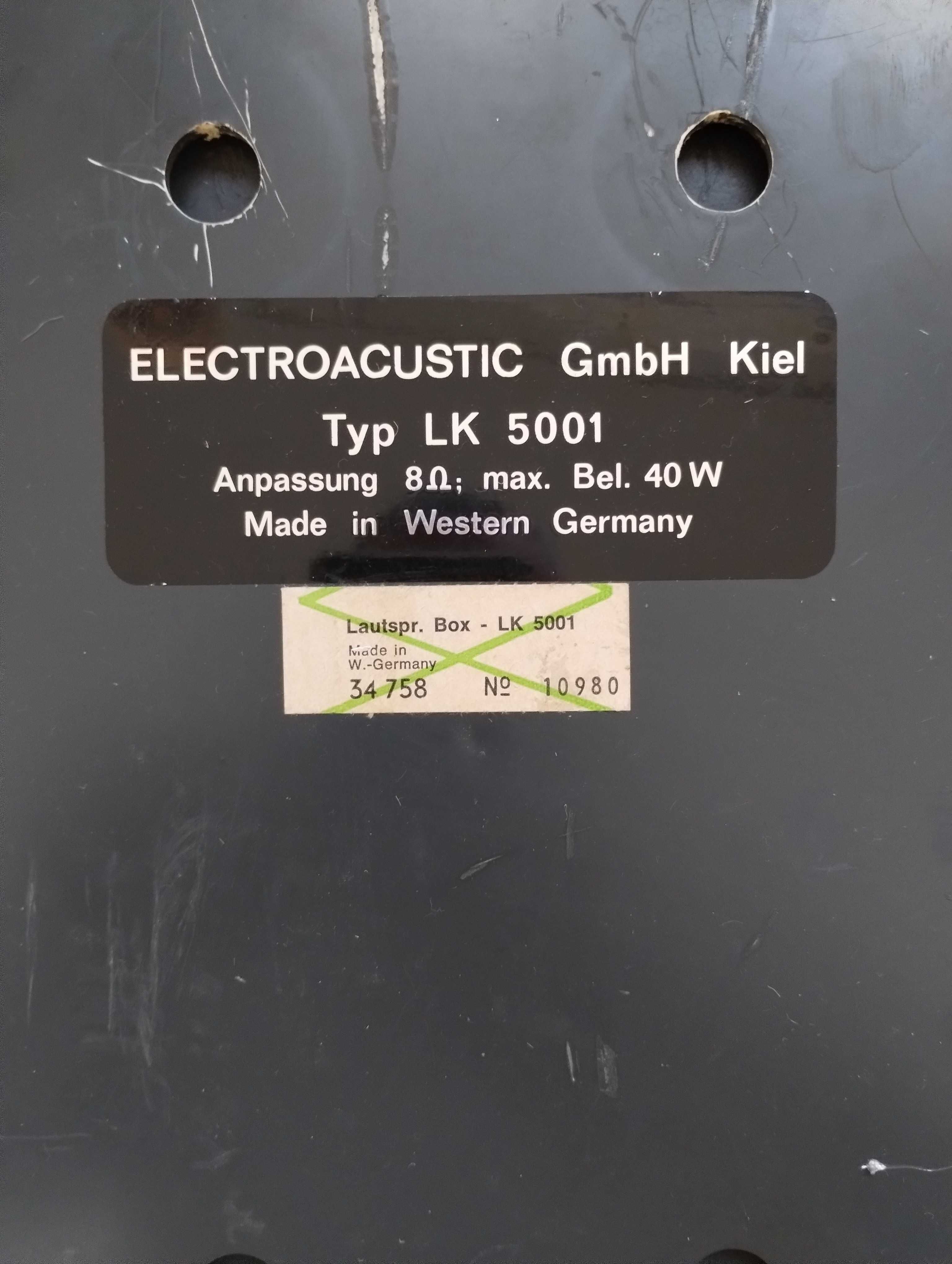 Electroacoustic LK 5001. Grundig Box 550 b. Heco Mini Slim. Kolumny.