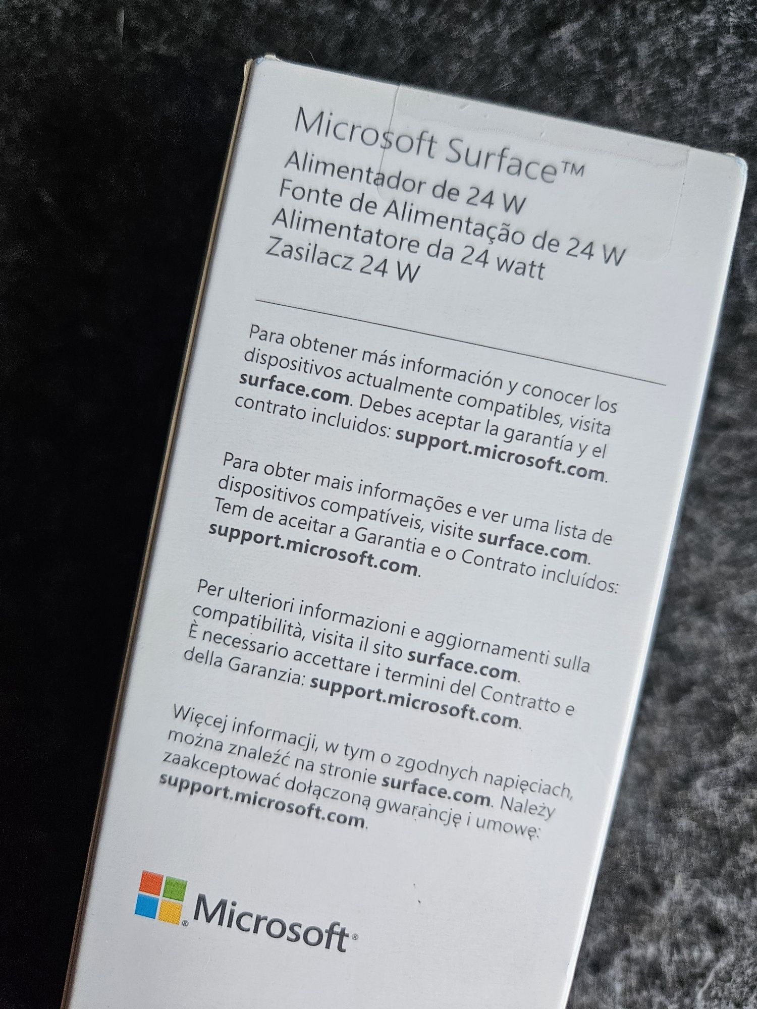 Microsoft Surface 24w - cargador original 1736