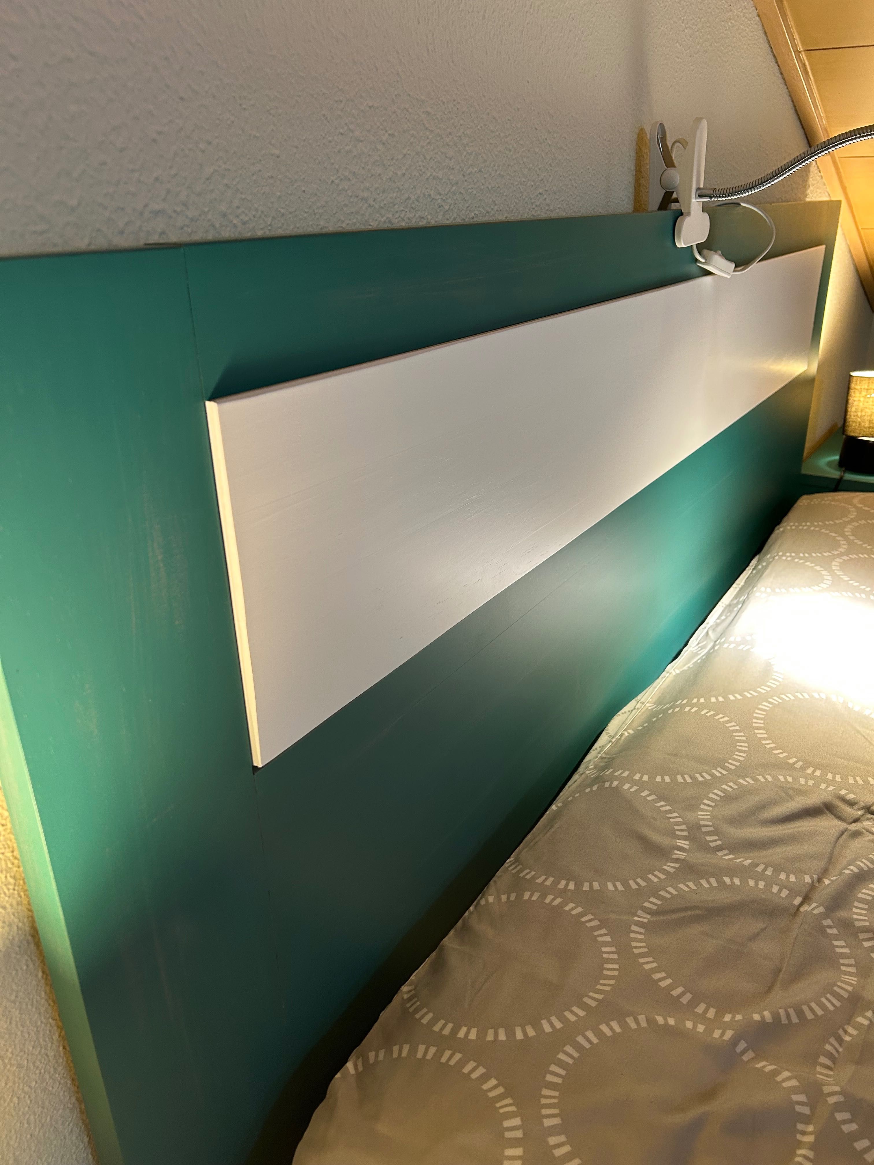 Quarto de casal completo verde turquesa