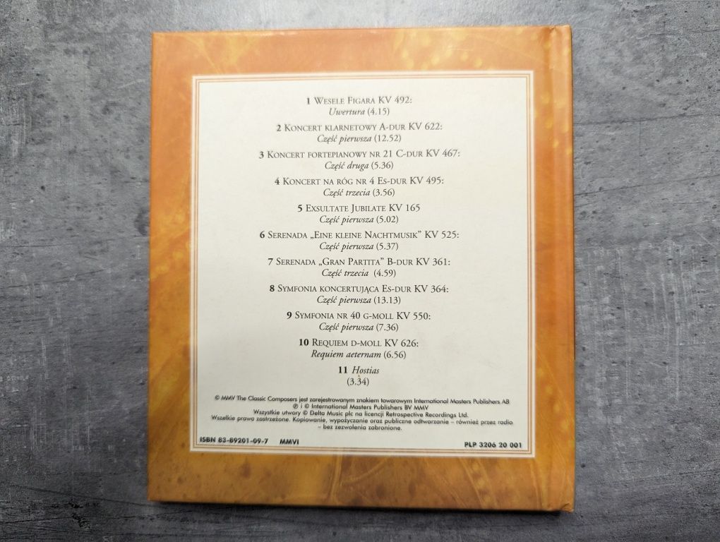 Mozart - Mistrzwskie dzieła CD