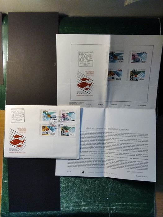 1978 FDC Pesca Ciclo De Recursos Naturais MNH **