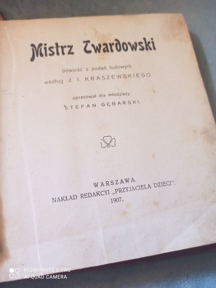 Mistrz Twardowski książka PRL Nakład Redakcji 1907r