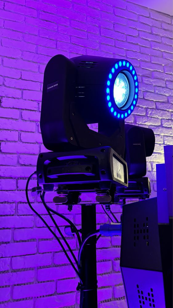 Light4Me Venom Ring Beam + case + mocowanie na statyw  głowy ruchome