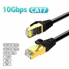 Kabel Sieciowy RJ45 LAN Przewód internetowy CAT7 8 metrów Płaski