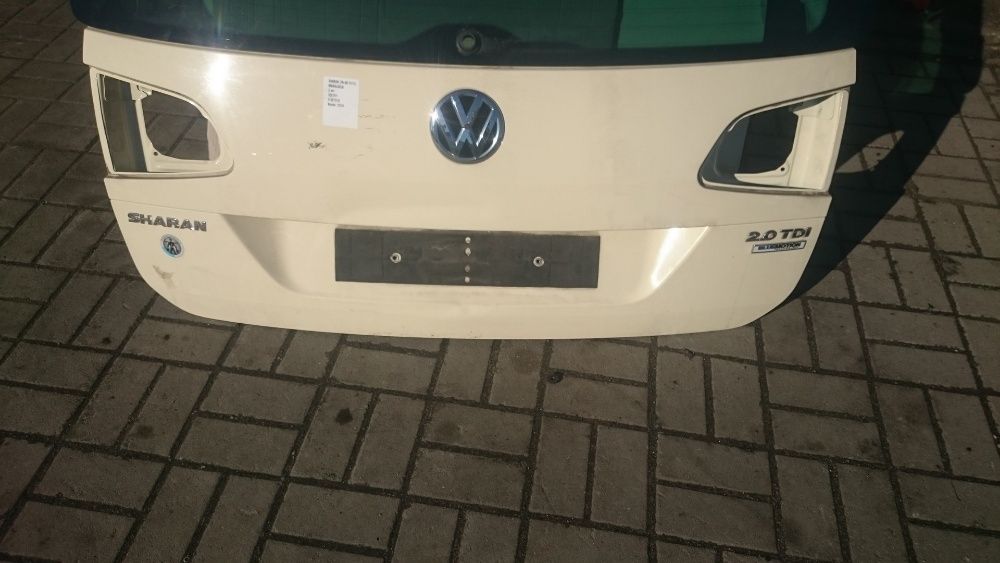 VW Sharan Mk3 tylna klapa