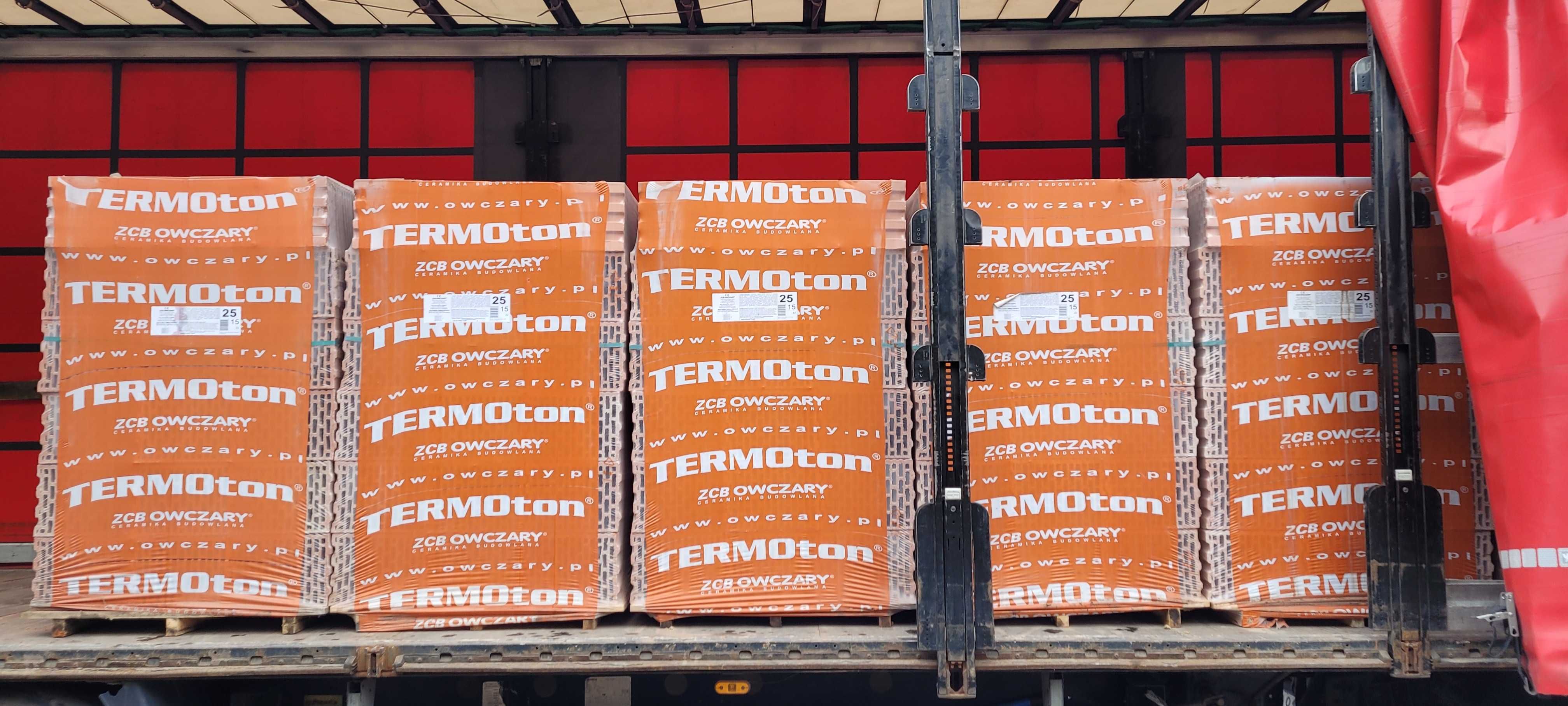 Pustak Ceramiczny Termoton 25P+W Owczary cegła OKAZJA transport