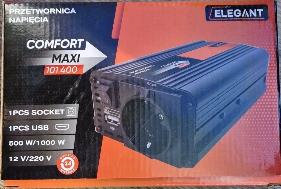 Инвертор 12/220 1000ват перетворювач напруги 1кв