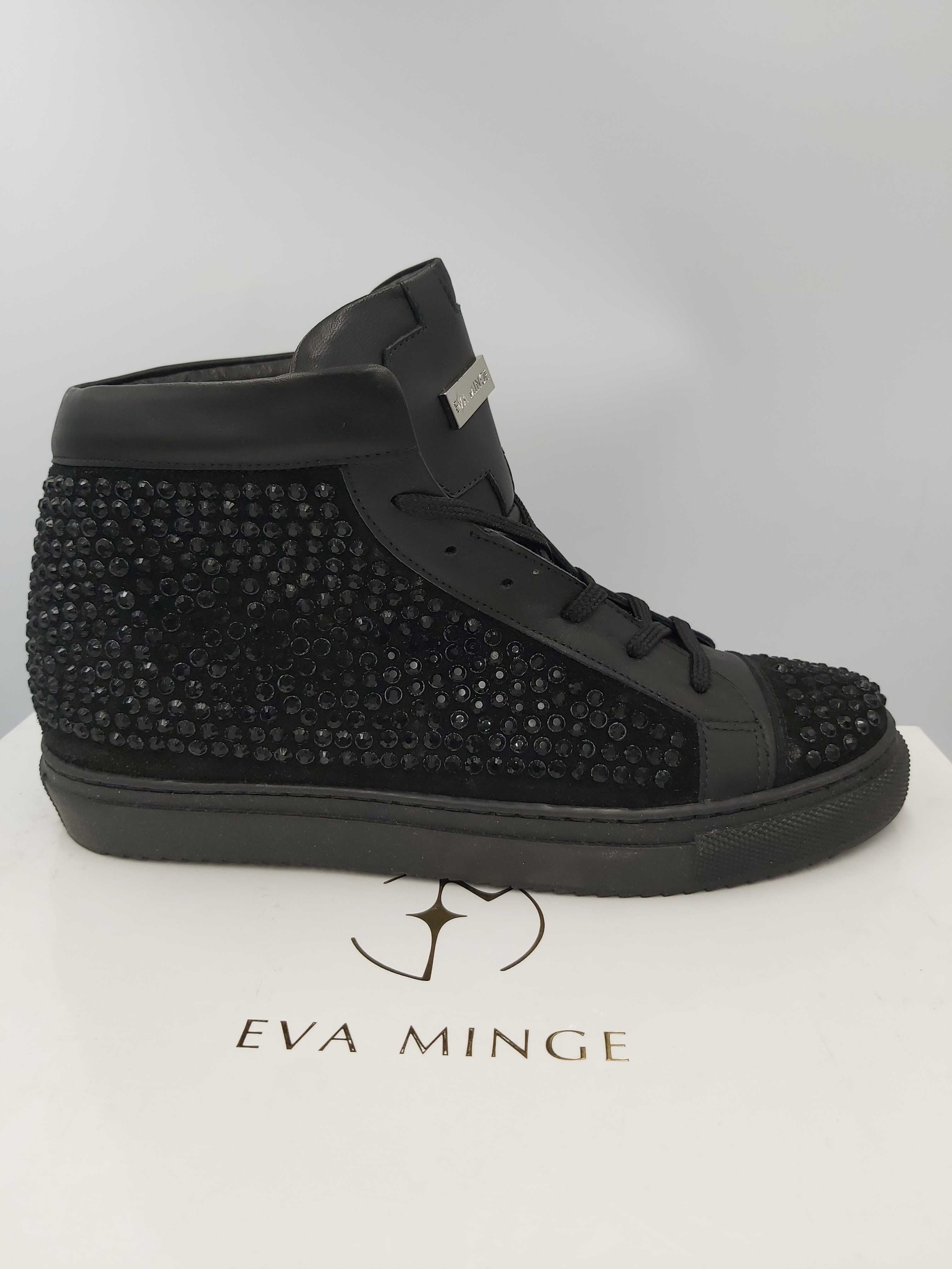 Buty skórzane botki EVA MINGE dżety sneakersy rozmiar 38