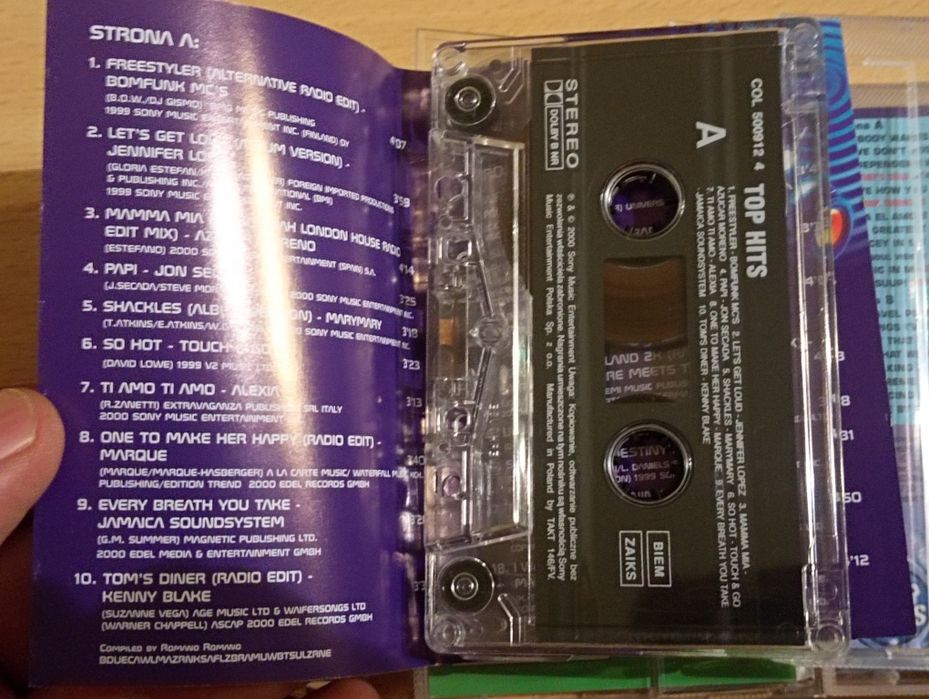 Top Hits vol. 1,2,3 kasety MC