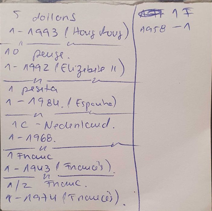 Moedas antigas para venda (X)