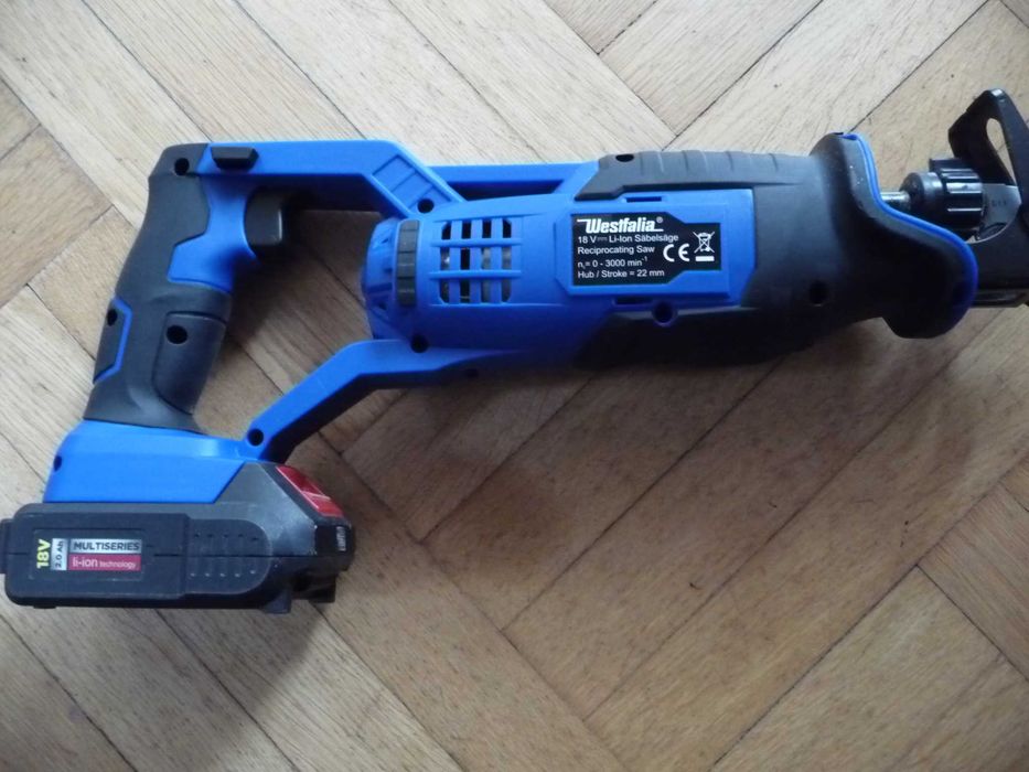 Niem. akumulatorowa piła szablasta Westfalia 18V2Ah Komplet Okazja