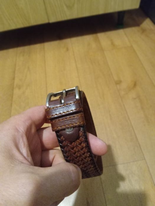 Кожаный ремень новый