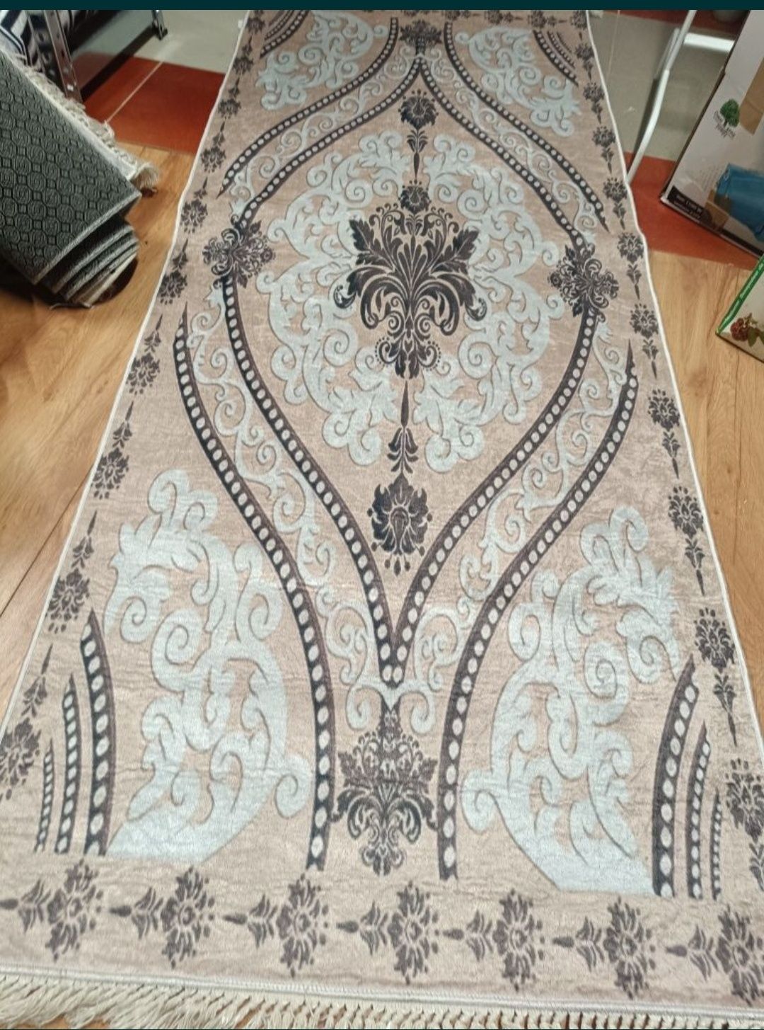 Nowy Dywan chodnik granat, niebieski zielony 80*200cm