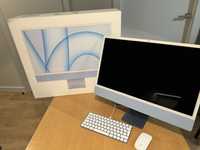Apple iMac 24 256gb blue na gwarancji jak nowy