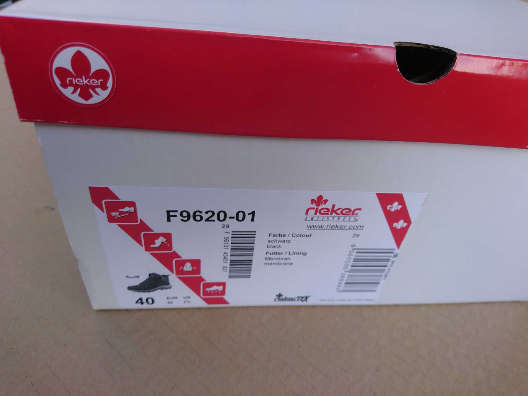 Rieker 40 26cm buty trekingowe górskie Niemieckie turystyczne zimowe