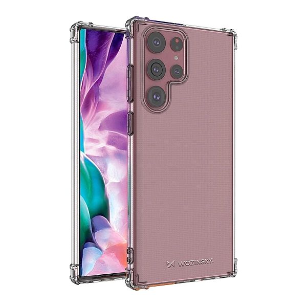 Etui Anti Shock pancerne do Samsung Galaxy S22 Ultra przezroczysty