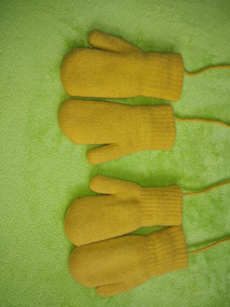 Варежки, перчатки, рукавиці, зимниє, для двойни близнецов, нові.